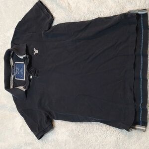 Men's S VTG Polo Tshirt American Eagle Navy Blue